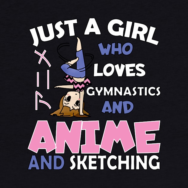 Just a Girl Who Loves gymnastics and anime and sketching by Boba Art Store